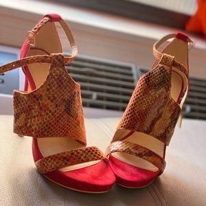 Red Bebe sandals
